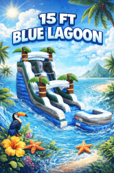 15ft Blue Lagoon Waterslide
